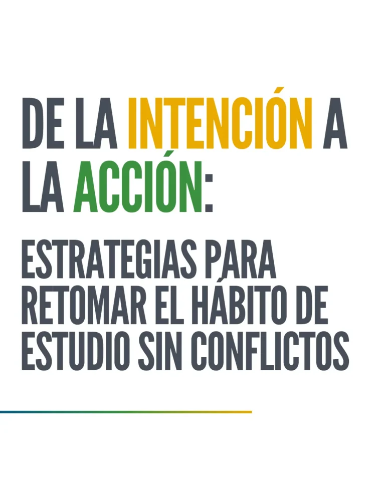 Estrategias para retomar el hábito de estudio sin conflictos